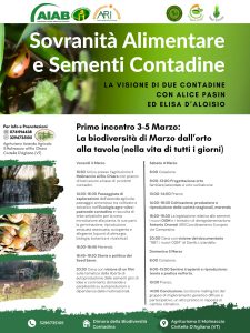 Sovranità alimentare e sementi contadine : 1°incontro - La Biodiversità di Marzo dall'orto alla tavola @ CIVITELLA D'AGLIANO (VT)