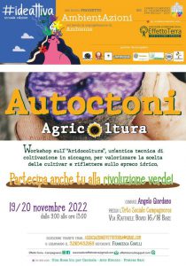 Autoctoni Agricoltura - Workshop sull'Aridocoltura @ BARI