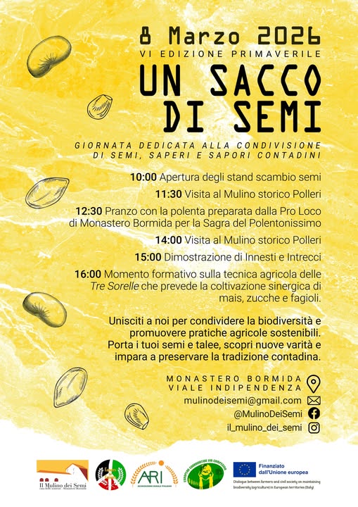 Un sacco di Semi 2026 - @ MONASTERO BORMIDA (AT)